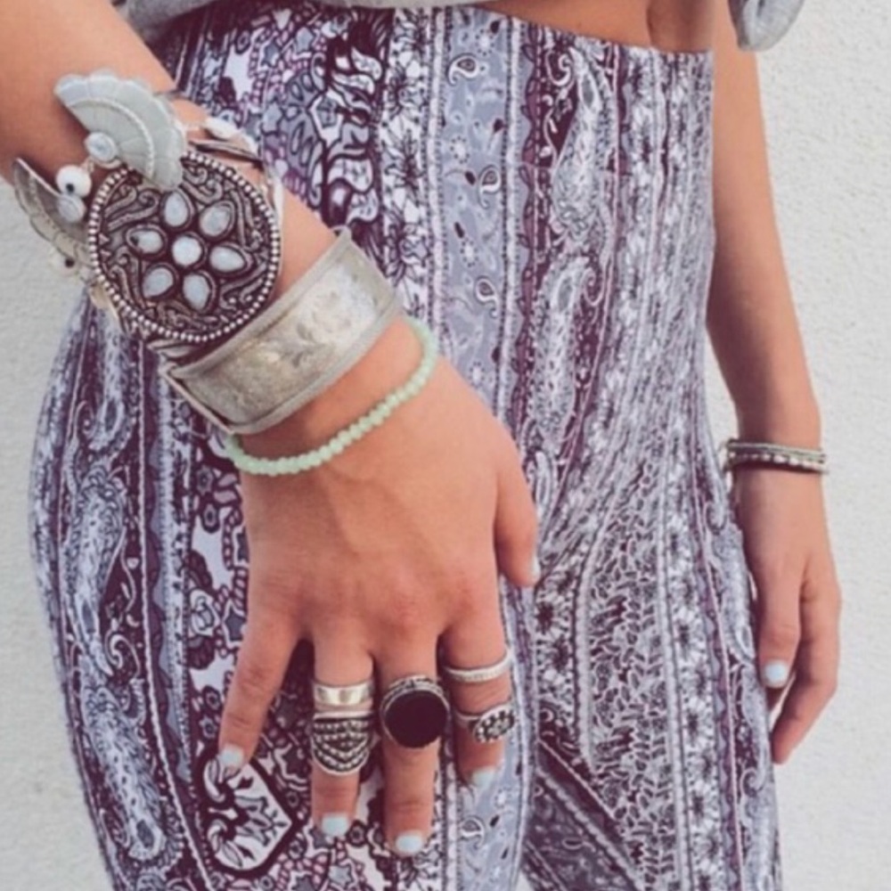 LF Bell Bottom Flare Tribal Pants